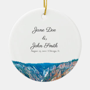 Gepersonaliseerd Rustic Waterfall Ceramic Ornament