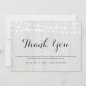 Gepersonaliseerd Rustic Wood Dank u Bedankkaart (Voorkant)