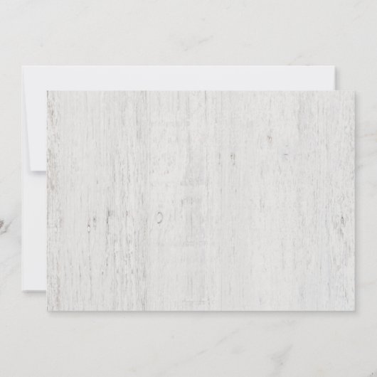 Gepersonaliseerd Rustic Wood Dank u Bedankkaart (Achterkant)