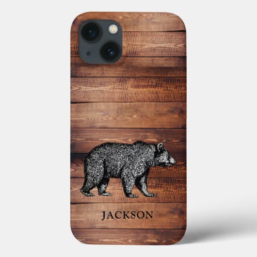 Gepersonaliseerd Rustic Wood Walking Beer Case-Mate iPhone Case (Achterkant)