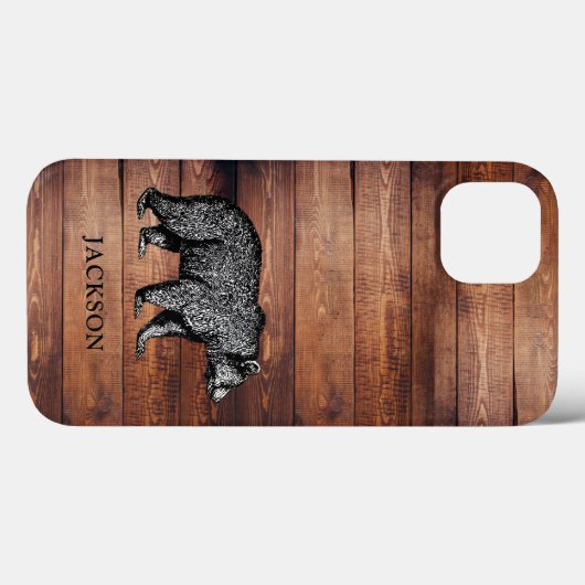 Gepersonaliseerd Rustic Wood Walking Beer Case-Mate iPhone Case (Achterkant (horizontaal))