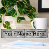 Gepersonaliseerd Rustic Wooden Framework Naambordje
