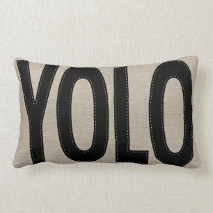 Gepersonaliseerd Rustic YOLO U leeft slechts één k Kussen