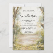 Gepersonaliseerd rustiek Baby shower Kaart (Voorkant)