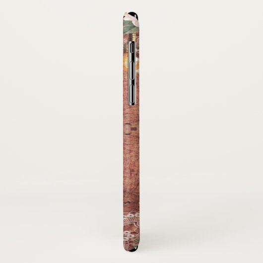 Gepersonaliseerd rustiek hout & verlichting Case-Mate iPhone case (Achterkant/links)