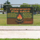 Gepersonaliseerd Rustiek Hout Voor Verkoop Bundel  Spandoek (Insitu)