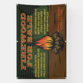 Gepersonaliseerd Rustiek Hout Voor Verkoop Bundel  Spandoek (Verticaal)