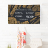Gepersonaliseerd Rustiek Hout Voor Verkoop Bundel  Spandoek (Insitu)
