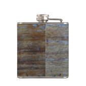 Gepersonaliseerd | Rustiek mannelijk noodlijdend h Heupfles (Achterkant)