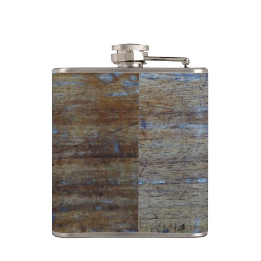 Gepersonaliseerd | Rustiek mannelijk noodlijdend h Heupfles (Achterkant)