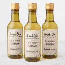 Gepersonaliseerd rustieke dank u van paar