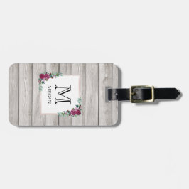 Gepersonaliseerd rustig lichthout, bagagelabel voo