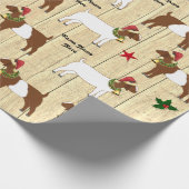 Gepersonaliseerd Rustige kerstboer Goat Herd Cadeaupapier (Hoek)