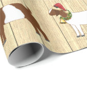 Gepersonaliseerd Rustige kerstboer Goat Herd Cadeaupapier (Rol Hoek)