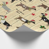 Gepersonaliseerd Rustige kerstdairy Goat Herd Cadeaupapier (Hoek)
