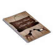 Gepersonaliseerd Rustisch Boerderij Teken Nigeriaa Notitieboek (Rechterzijde)