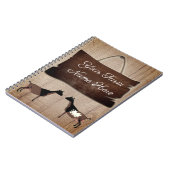 Gepersonaliseerd Rustisch Boerderij Teken Nigeriaa Notitieboek (Linkerzijde)