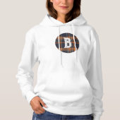 Gepersonaliseerd Rustisch kerstfeest/winterplein Hoodie (Voorkant)