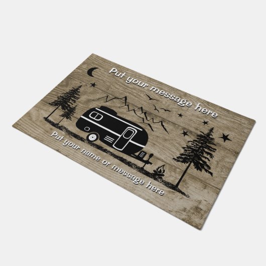Gepersonaliseerd Rustisch ontwerp van de aanhangwa Deurmat (Schuin)