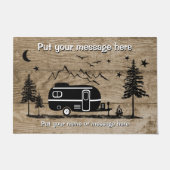 Gepersonaliseerd Rustisch ontwerp van de aanhangwa Deurmat (Voorkant)