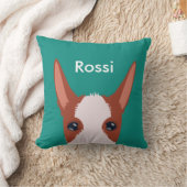 Gepersonaliseerd Ruw Gedekte Podenco Face Kussen (Deken)