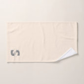 Gepersonaliseerd S Initiaal zilveren monogram Jouw Bad Handdoek (Handdoek)