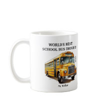 Gepersonaliseerd 's werelds beste schoolbus chauff