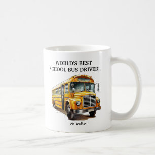 Gepersonaliseerd 's werelds beste schoolbus chauff koffiemok