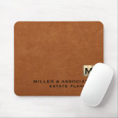 Gepersonaliseerd Sable Leather Company Branded Muismat (Met muis)