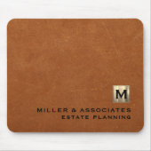 Gepersonaliseerd Sable Leather Company Branded Muismat (Voorkant)