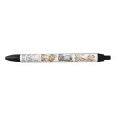 Gepersonaliseerd Safari Dieren Kinder Zwarte Inkt Pen (Voorkant)