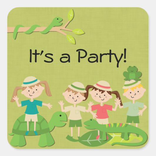 Gepersonaliseerd Safari Stickers (Voorkant)