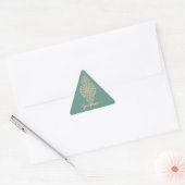 Gepersonaliseerd Sage & Sand Retro Ornamental Mand Sticker (Envelop)