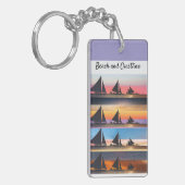 Gepersonaliseerd Sails-Sleutelhanger Sleutelhanger (Voorkant Links)
