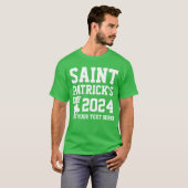 Gepersonaliseerd Saint Patrick's Day 2024 T-shirt (Voorkant volledig)