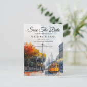 Gepersonaliseerd San Francisco Skyline Briefkaart (Staand voorkant)