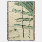 Gepersonaliseerd Sand Dune Fence Illustration Deken (Voorkant Verticaal)