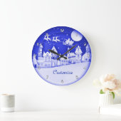 Gepersonaliseerd Santa Winter Village Grote Klok (Huis)