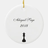 Gepersonaliseerd schaak Ornament (Achterkant)