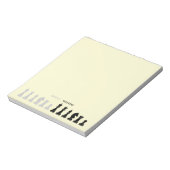 Gepersonaliseerd schaakstuk Geel Notitieblok (Linkerzijde)