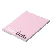 Gepersonaliseerd schaakstuk Roze Notitieblok (Linkerzijde)