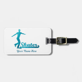 Gepersonaliseerd Schaats aangepast Bagagelabel
