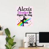  GEPERSONALISEERD SCHAATSEN POSTER (Thuiskantoor)