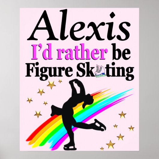  GEPERSONALISEERD SCHAATSEN POSTER (Voorkant)