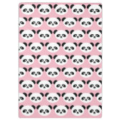 Gepersonaliseerd Schattig Panda Beer Patroon Kinde Klembord (Achterkant)