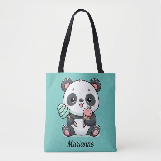 Gepersonaliseerd schattig panda tas (Voorkant)