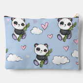 Gepersonaliseerd Schattig pastel panda patroon Etui (Achterkant)