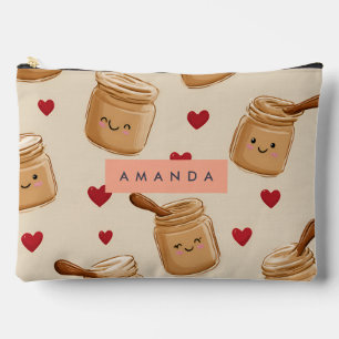 Gepersonaliseerd Schattig Pindakaas Jar Pattern Etui