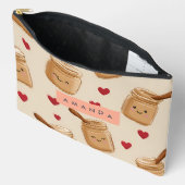 Gepersonaliseerd Schattig Pindakaas Jar Pattern Etui (Open)