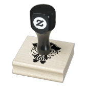 Gepersonaliseerd Schattig Pirate Meisje Rubberstempel (Stempel)
